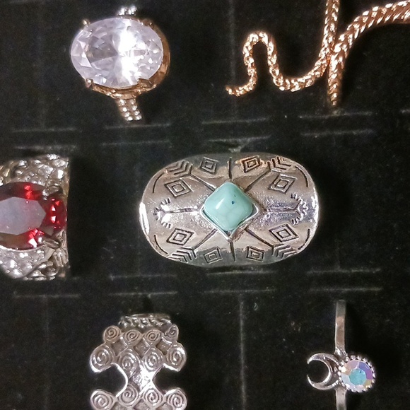 Source Unknown Jewelry - Lot of size 5 rings. 14 rings total. NWT. Rose gold, silver & yellow gold colors